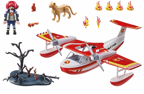 1200x788 PLAYMOBIL Action Heroes Brandweervliegtuig met blusfunctie - 71463
