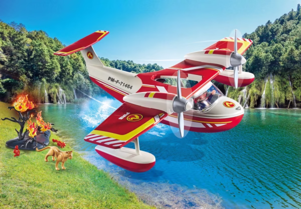PLAYMOBIL Action Heroes Brandweervliegtuig met blusfunctie - 71463