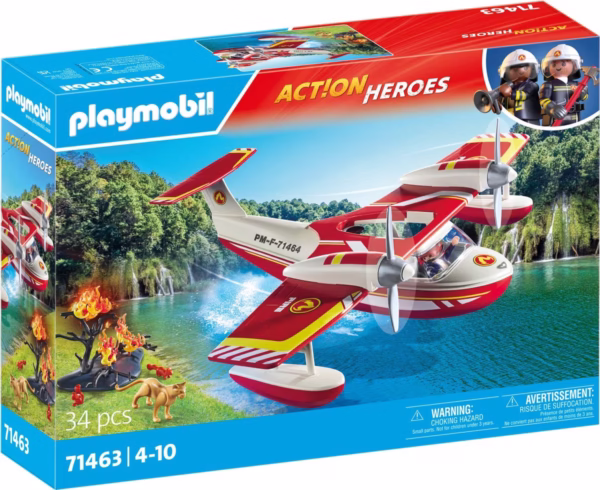 1200x980 PLAYMOBIL Action Heroes Brandweervliegtuig met blusfunctie - 71463