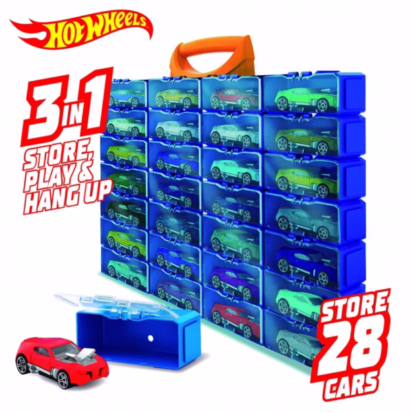 HOT-WHEELS-MODULOWA-WALIZKA-NA-28-szt-autek-1-64-Kod-producenta-45090067 Hot Wheels HWCC8C opbergkoffer voor 28 stuks