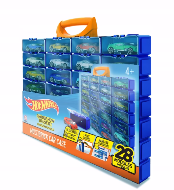 HOT-WHEELS-MODULOWA-WALIZKA-NA-28-szt-autek-1-64-Stan-opakowania-oryginalne Hot Wheels HWCC8C opbergkoffer voor 28 stuks