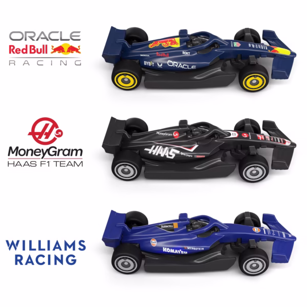 Hot Wheels_JDY16_INT_3 Hot Wheels Formula 1 Grand Prix Circuit, baanset met 3 metalen speelgoedauto's,