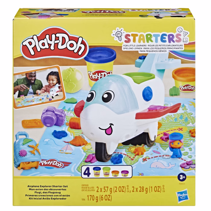 Play-Doh Airplane Explorer Starter Set, Knutselset voor kinderen, 3 jaar, Niet giftig, Meerkleurig
