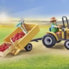 550x328 PLAYMOBIL Country Tractor met aanhanger en watertank - 71442