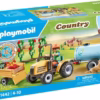 550x361 PLAYMOBIL Country Tractor met aanhanger en gevulde watertank speelset 71442 met boer en dieren.