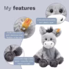 toystop.nl Steiff knuffel Soft Cuddly Friends Dinkie ezel grijs Zachte pluche knuffel