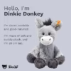 61KgiVmNf9L._AC_SX425_ Steiff knuffel Soft Cuddly Friends Dinkie ezel grijs Zachte pluche knuffel