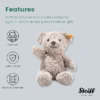 toystop.nl-STEIFF Steiff knuffel Soft Cuddly Friends teddybeer Honey - Grijs - 28 cm