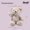 71lC1QaOfPL._AC_SX679_ Steiff knuffel Soft Cuddly Friends teddybeer Honey - Grijs - 28 cm