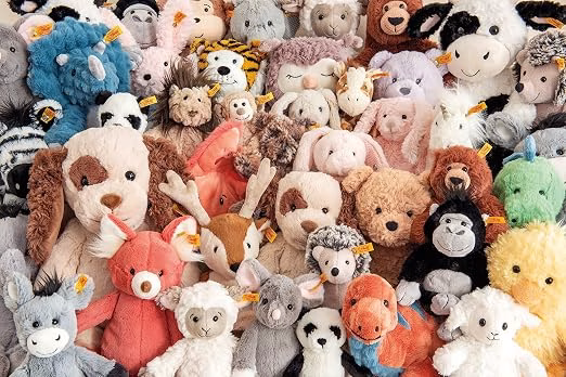 91ZnhFJ8ZNL._AC_SX522_ Steiff knuffel Soft Cuddly Friends Dinkie ezel grijs Zachte pluche knuffel