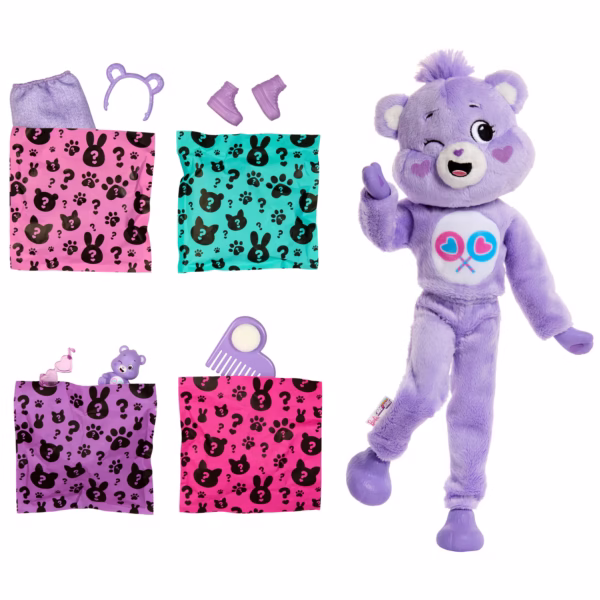 Barbie_JCN94_INT_4 Barbie Cutie Reveal Troetelbeertjes Pop Paars