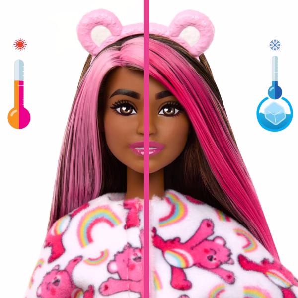 Barbie_JCN95_INT_3 Barbie Cutie Reveal Troetelbeertjes Pop Roze