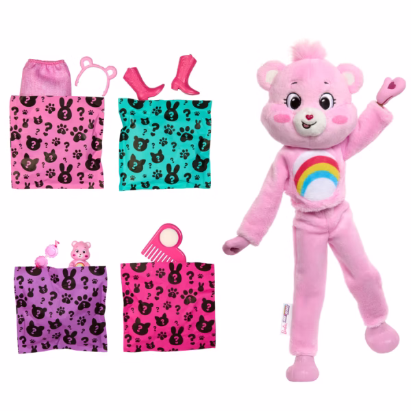 Barbie_JCN95_INT_4 Barbie Cutie Reveal Troetelbeertjes Pop Roze