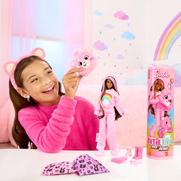 Barbie_JCN95_NL_2 Barbie Cutie Reveal Troetelbeertjes Pop Roze