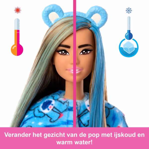 Barbie_JCN96_NL_5 Barbie Cutie Reveal Troetelbeertjes Pop Blauw