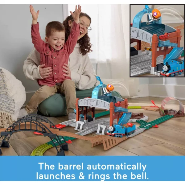 Fisher-Price Thomas & Friends Load & Launch Barrel Delivery Set by & Classic Motorized Toy Train