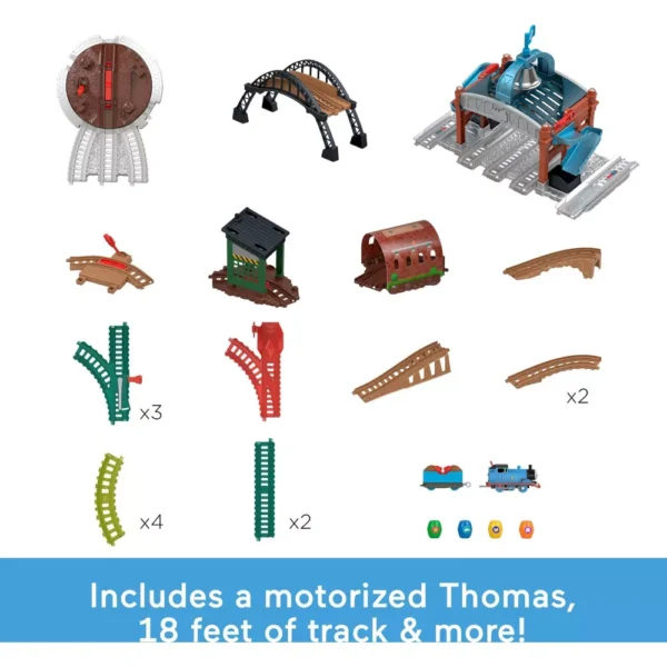 Fisher-Price Thomas & Friends Load & Launch Barrel Delivery Set by & Classic Motorized Toy Train