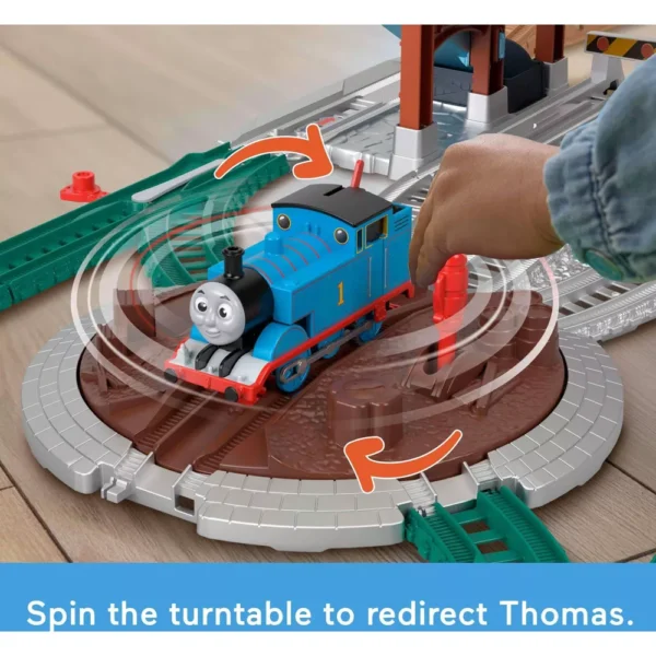Fisher-Price Thomas & Friends Load & Launch Barrel Delivery Set by & Classic Motorized Toy Train