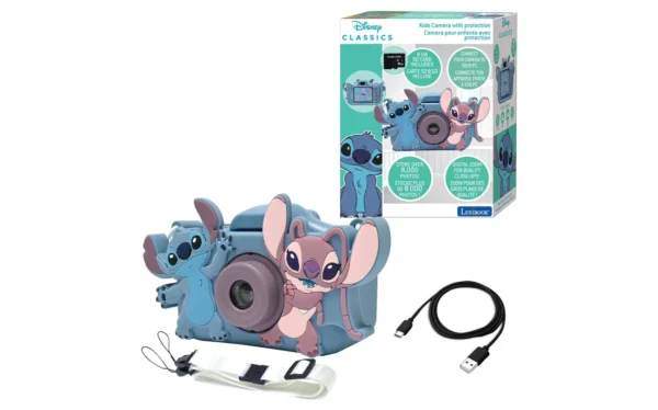 b0001e4605cf85dd_02369280_001.2f5a5aeb Lexibook Disney Stitch Kinder Camera - fotocamera kinderen - inclusief 5 spellen