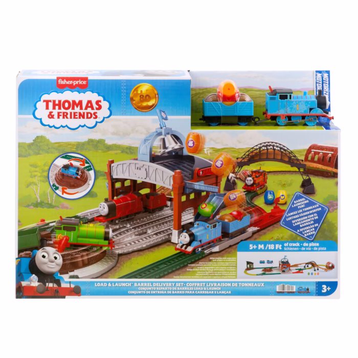 downloaden (11) Fisher-Price Thomas & Friends Load & Launch Barrel Delivery Set by & Classic Motorized Toy Train