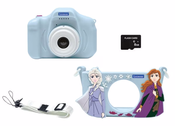 kinderkamera-mit-eiskoeniginschutz (1) Lexibook Disney Frozen Kinder Camera - fotocamera kinderen - inclusief 5 spellen