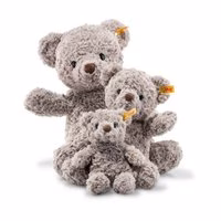 thumbnail (1) Steiff knuffel Soft Cuddly Friends teddybeer Honey - Grijs - 28 cm