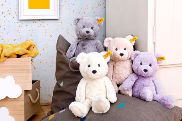 steiff-toystop.nl Steiff Bearzy beige, Steiff teddybeer 28 cm, Soft Cuddly Friends pluche, baby knuffelbeer kopen, kraamcadeau teddybeer, Steiff 241536, eerste knuffel baby.