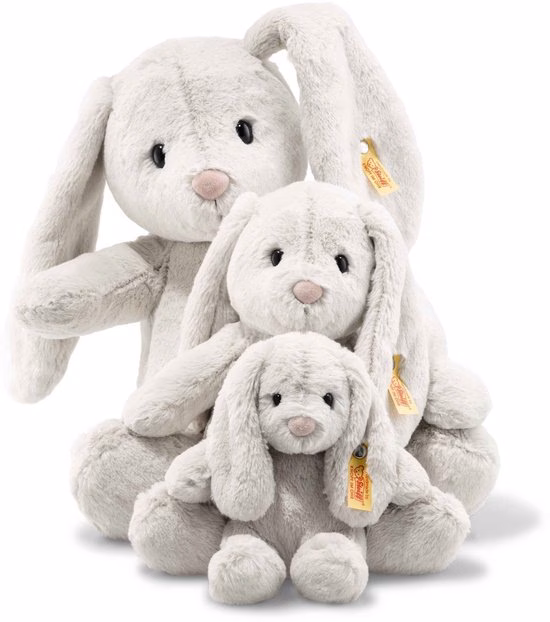 550x622 Steiff | Hoppie Rabbit 28cm Light Grey Knuffel Konijn