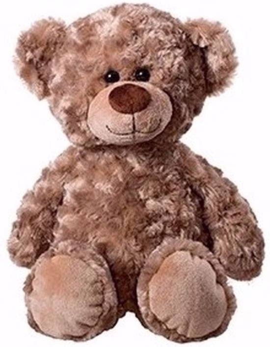 550x708 (2) Pluche knuffel beer in het bruin van 23 cm op een witte achtergrond – Toystop
