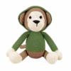 9182742-6019209_1-2-3-800 Woolie Sebastian de Aap Handgehaakte Knuffel - 27 cm