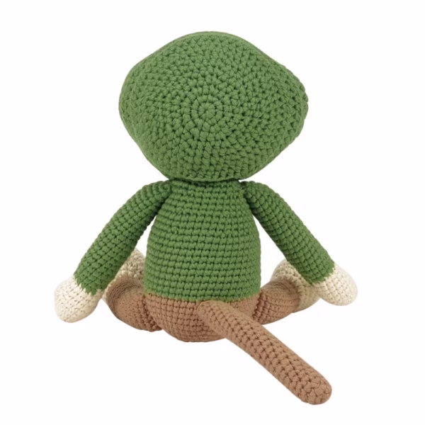 9182744-6019209_3-2-3-800 Woolie Sebastian de Aap Handgehaakte Knuffel - 27 cm