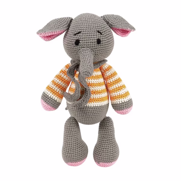 9182756-6019212_1-2-- Woolie William de Olifant Handgehaakte Knuffel - 31 cm