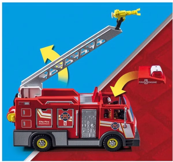 1200x1124 PLAYMOBIL City Action Heroes - Brandweerwagen - 71233