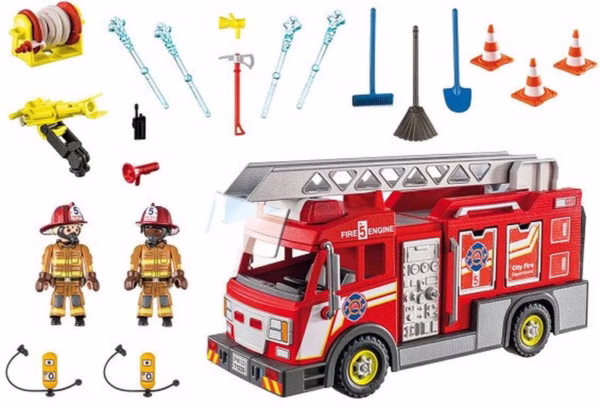 1200x815 PLAYMOBIL City Action Heroes - Brandweerwagen - 71233
