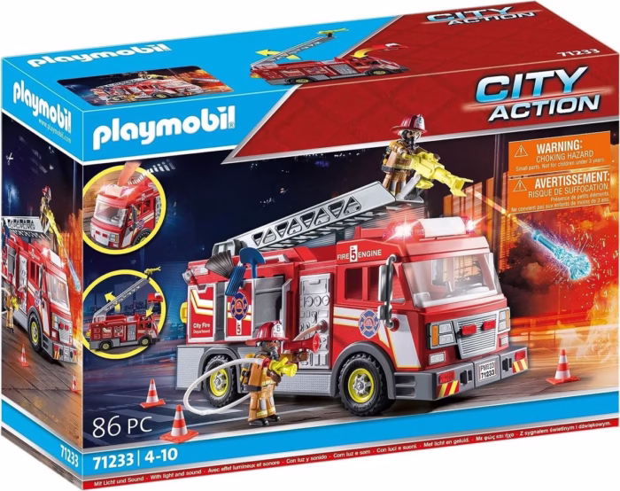 PLAYMOBIL City Action Heroes - Brandweerwagen - 71233