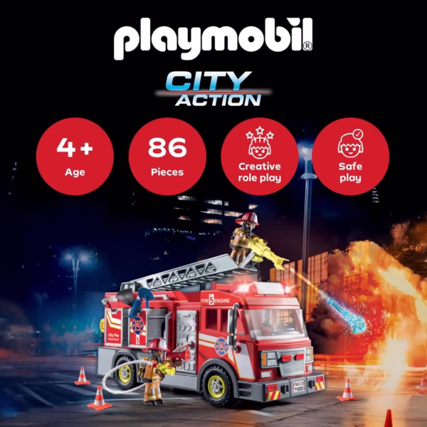 PLAYMOBIL City Action Heroes - Brandweerwagen - 71233