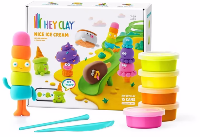Hey Clay Nice Ice Cream Kleiset (15 Potjes) | ToyStop.nl Hey Clay Nice Ice Cream Kleiset (15 Potjes) | ToyStop.nl