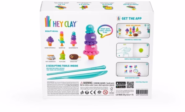 Hey Clay Nice Ice Cream Kleiset (15 Potjes) | ToyStop.nl Hey Clay Nice Ice Cream Kleiset (15 Potjes)