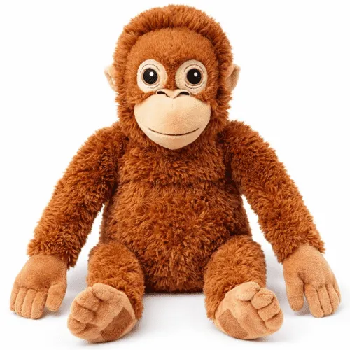 Pluche Slingeraap Knuffel - 40 cm - Bruin Punch het wereld beroemde aapje toystop.nl (2) Pluche Slingeraap Knuffel - 40 cm - Bruin - Extra Zacht - Met Klittenband Toystop Aapje knuffelorang-oetan Punch