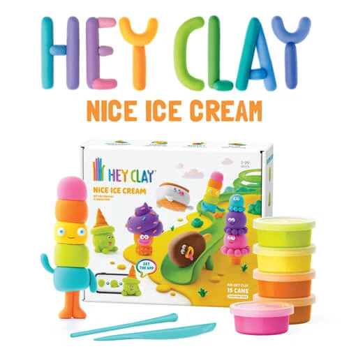 button Hey Clay Nice Ice Cream Kleiset (15 Potjes)