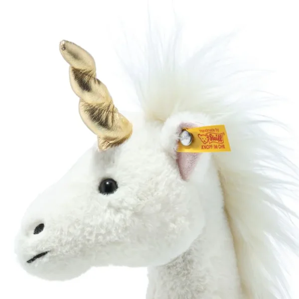steiff-stofftier-unica-schlenker-einhorn-27-weiss-067679-2 Steiff Soft Cuddly Friends Unica Eenhoorn Knuffel - 27 cm