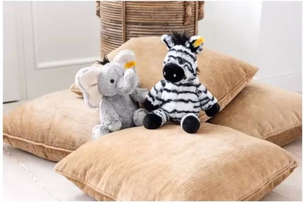 1200x799 Steiff knuffel Soft Cuddly Friends zebra Zora, wit/zwart