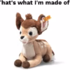 61c-Ge6EK1L._AC_SL1500_ Steiff Disney Originals Bambi Knuffel (21 cm) - 024689