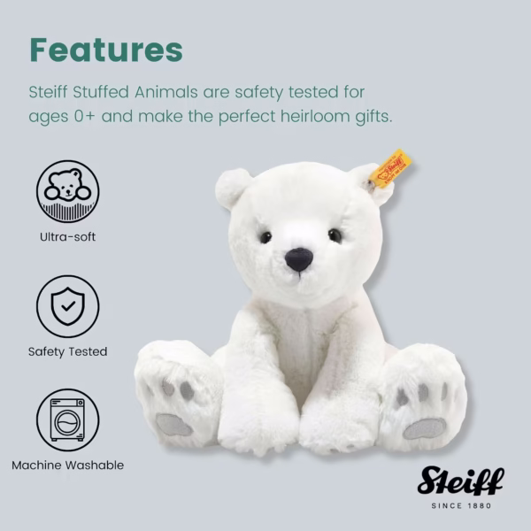 steiff-toystop.nl Steiff Soft Cuddly Friends Lasse Ijsbeer - 28 cm