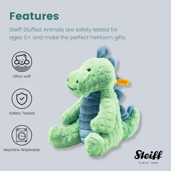 71jCZGCdjVL._AC_SX679_ Steiff Soft Cuddly Friends Spott Stegosaurus - 28 cm Knuffel