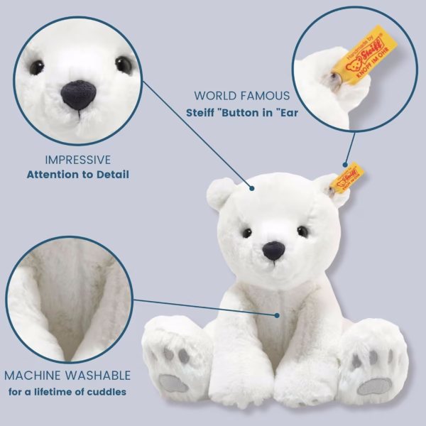 71tLpKozKHL._AC_SL1500_ Steiff Soft Cuddly Friends Lasse Ijsbeer - 28 cm