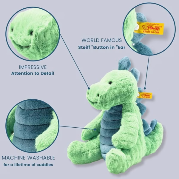 81HZ1AZvqUL._AC_UF894,1000_QL80_ Steiff Soft Cuddly Friends Spott Stegosaurus - 28 cm Knuffel