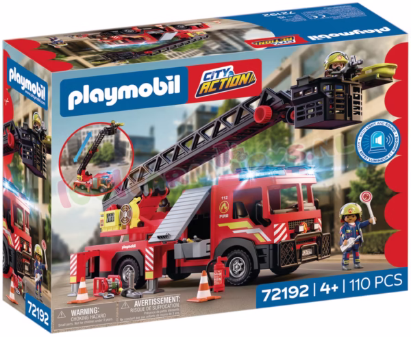 PY72192 (1) PLAYMOBIL Brandweerladderwagen Brandweer-commandovoertuig - P-72192