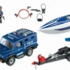 shopping (10) PLAYMOBIL City Action Politietruck met Speedboot - 5187