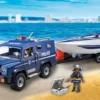 shopping (5) PLAYMOBIL City Action Politietruck met Speedboot - 5187